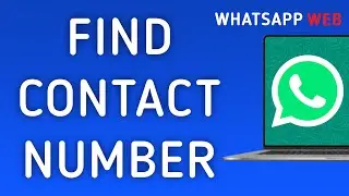 How To Find A Contact Number On WhatsApp Web On PC (New Update)