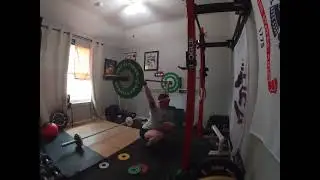 Behind Neck Jerk Grip Strict Press + Overhead Squat