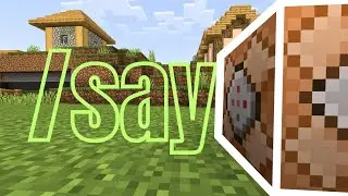 How to do say command in Minecraft bedrock edition