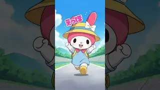 マイメロは伝えたい（AI生成）#うじたまいエッホエッホのうた #エッホエッホのうた #anime #マイメロディ #shorts