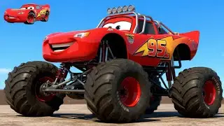 McQueen IN REAL LIFE! 😱 EPIC Morph & Drift Battle in the STORM! | Pixar Cars 3D Animation