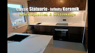 R&ouml;srath Classic Statuario Infinity Arbeitsplatten und Seitenwange