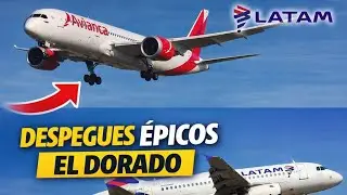 Despegues IMPRESIONANTES de Avianca y LATAM en El Dorado 🇨🇴