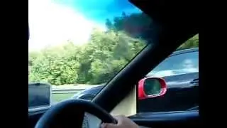 BMW M6 G Power playing with a Ferrari 355 spider