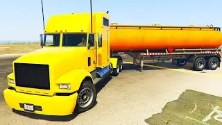 We create chaos on the highway, in a big truck with a shovel