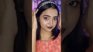 Using my Necklace as Mathapatti #shorts #hairstyle #necklace