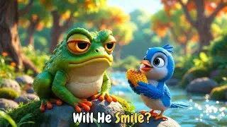 When a Kind Blue Bird Meets a Grumpy Frog 🐦🐸 | A Heart-Touching Cartoon Story