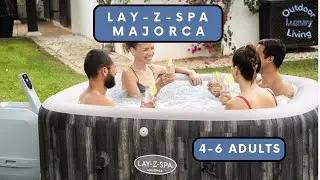 Lay-Z-Spa Majorca HydroJet Pro | 6 Person Inflatable Hot Tub | Outdoor Luxury Living