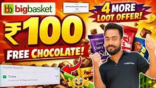 Big basket ₹100🔥Free Chocolate | Big basket Canara Ai Free ₹100 Off Coupon | Big Basket 4 Loot Offer