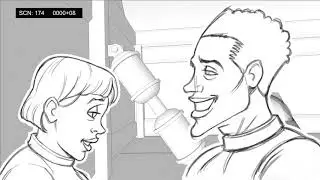 Storyboard animatic: Captain Coconut scene 172