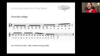 Co-Vo Vocal Exercise of the Week #40 | Chromatic Solfege | June 23, 2024
