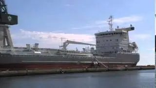 The tanker Excello in dock on Orskov Yard