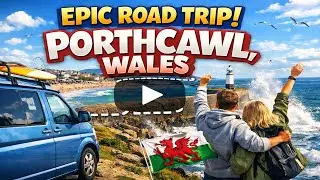 Driving Tour from England to Porthcawl, Wales 🇬🇧 Scenic UK Road Trip. Ambient Car Sounds, No Talking