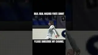 Raul Real Madrid forte shoot