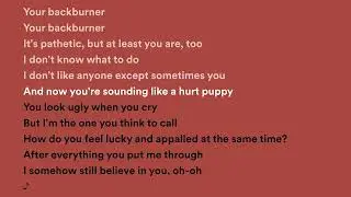 NIKI - Backburner (Lyrics | Lirik | Karaoke)