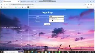 Pass value from login form to Database and show Database value on screen #php#mysql#html#css