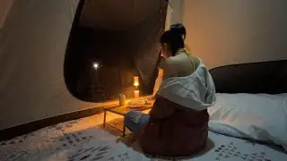 [32]หาดค่ายเจษฎา ผู้หญิงแคมปิ้งคนเดียวริมทะเลหน้าหนาวกับคลื่นลมทะเลเบาๆที่บรรยากาศเงียบสงบและฟินสุด