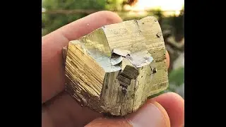 Intergrown Pyrite mineral specimen from the Madan ore field in Bulgaria.