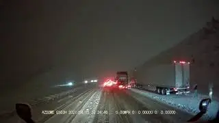I-70 West of Denver is shut down and chain law was in effect. Total Traffic Cluster Fk..