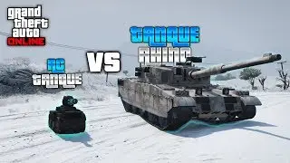 TANQUE RHINO ($1,500,000) VS MINI TANQUE (RC TANQUE) ($2,275,000) ¿CUAL ES MEJOR? - GTA 5 ONLINE
