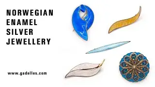 Vintage Norwegian Enamel Jewellery - Hammer, Holth, Jensen, Holmsen #vintagejewerly #midcentury