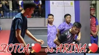 Arina vs Zotea || Arina ball thuai chhoh apiang ka lo sah thlak sak || Attacker vs Defender(Chopper)