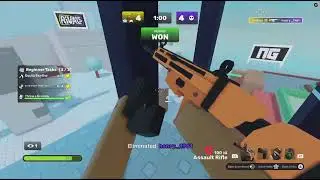 me playing rivals a random person on ROBLOX