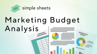 Marketing Budget Analysis for Excel With Dynamic Dashboards and Slicers!
