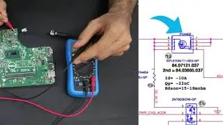 Técnica de análise placa mãe de notebook (Circuito de entrada)!