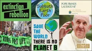 Pope Green Sunday. Extinction Rebellion Fashion Show Funeral, Behavioral Change To Save Earth