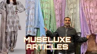 MUSELUXE shirt and dupatta 4side border sitara and stone work wedding dress waheed zari house 