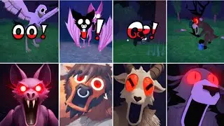 Owl vs Bat vs Deer vs Ram, Goat, Boar, Yeti, Wolf, 99 nights in the forest all jumpscares