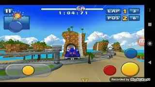 jogando Sonic Sega ALL star racing no celular  nível difícil família Vitor Valdivino de Sousa games