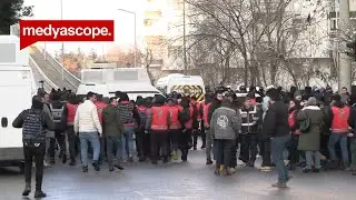 Diyarbakır’da Suriye'de yaşanan olayların protesto edildiği yürüyüşe polis engeli #CANLI