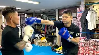 青木先輩と手合わせ