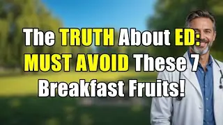 The TRUTH About ED: 7 Breakfast Fruits Men Over 60 MUST AVOID!