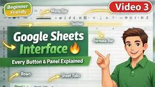 Google Sheets Interface Tutorial in Hindi | Learn Every Button & Panel