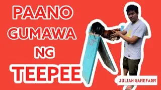 PAANO GUMAWA NG TEEPEE NG MANOK @jacksonjulian9727 #teepee #teepeengmanok #manukan #breeder