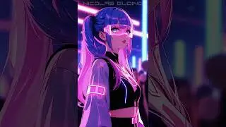 Anime Ascension ✨ #RaveGirl #ProgressiveAnime #NeonPulse #AIArt #Shorts #GudinoAi