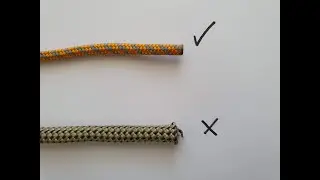 C&oacute;mo cortar un cordino/cord&iacute;n o cuerda de escalada de la mejor forma