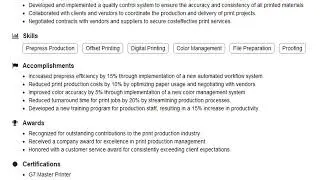Build a Print Production Coordinator Resume | ResumeGemini
