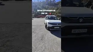 Recommended Tyre pressure for your car 🚗|| #automobile #carcare #tyrepressure