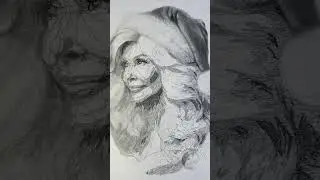 Mrs. Claus Portrait in Graphite | Timelapse | Art by Mikel Sean