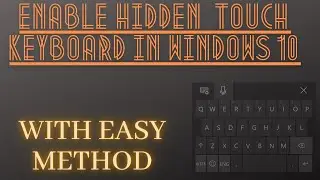 How to Enable Touch Keyboard in Windows 10. Not appearing to Fix it Urdu Hindi on Daily Dose Info