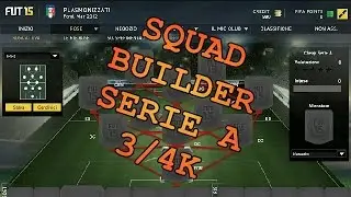 Squad Builder Serie A 3/4K Fifa 15 - By PlasmonS&trade;