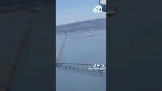 Plane appears to pause mid-air in optical illusion