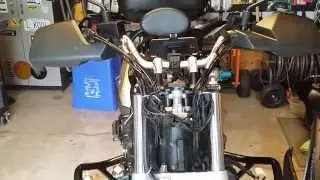2012 Vstrom Tank Lift, Spark Plug locations, Coolant and filter - Step 1