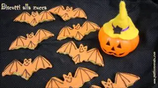 Biscotti alla zucca per Halloween