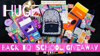 BIGGEST BACK TO SCHOOL GIVEAWAY EVER!!! | 2019 | School Supplies, Makeup & MORE!