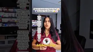 &ldquo;Work in Australia on Visitor Visa? 🤯🇦🇺 Don't Do This Mistake! ⚠️🚫&rdquo; #australia #telugu #ytshorts